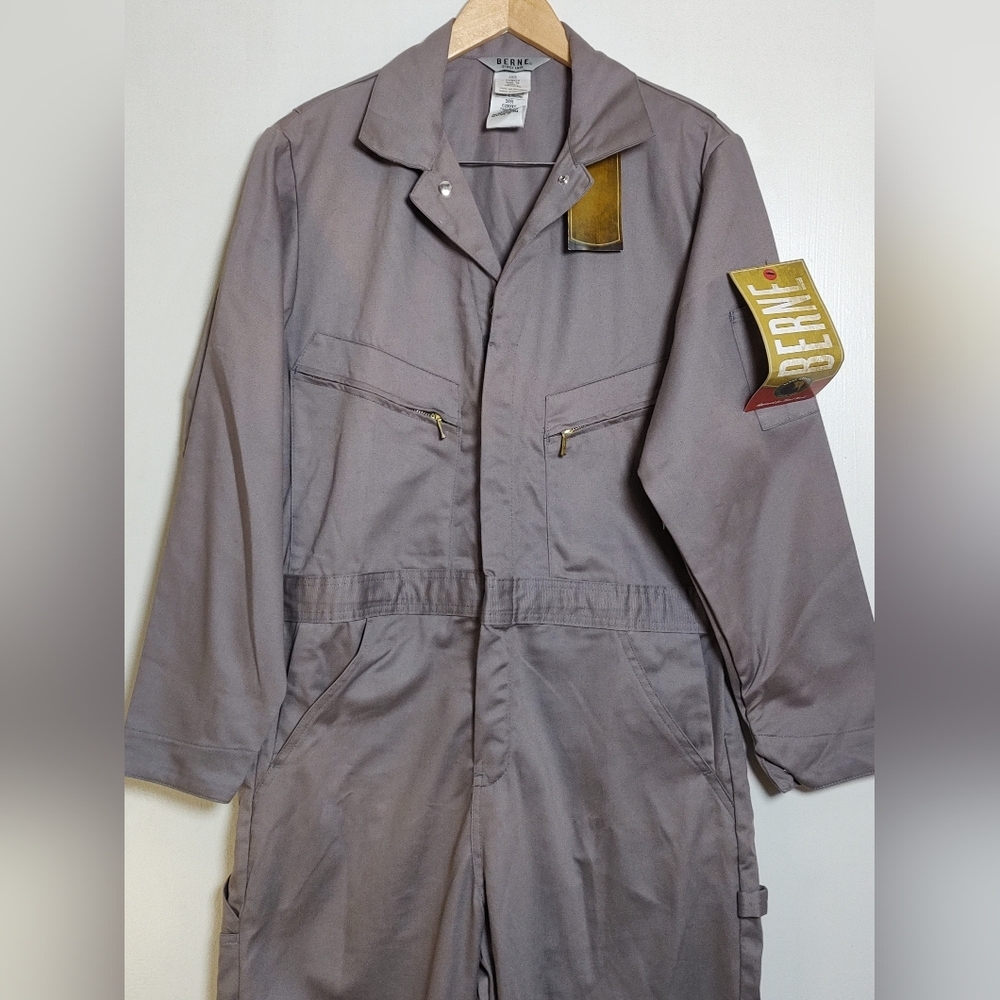 Berne Men's Gray Work Coveralls